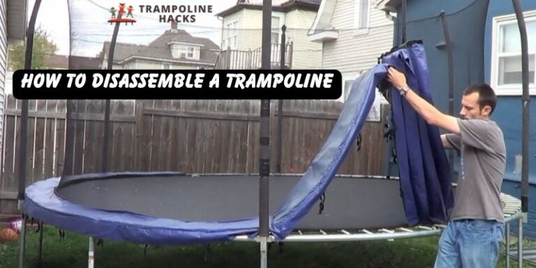 how to disassemble trampoline